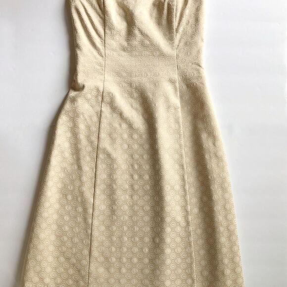 WHBM Gold Strapless Dress - Picture 4 of 4